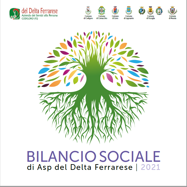 Copertina Bilancio Sociale 2021 Asp del Delta Ferrarese